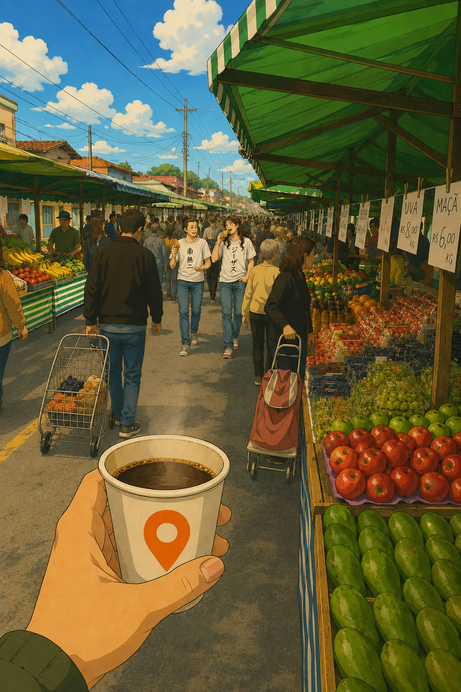 Café  com IA | Domingo na feira livre
