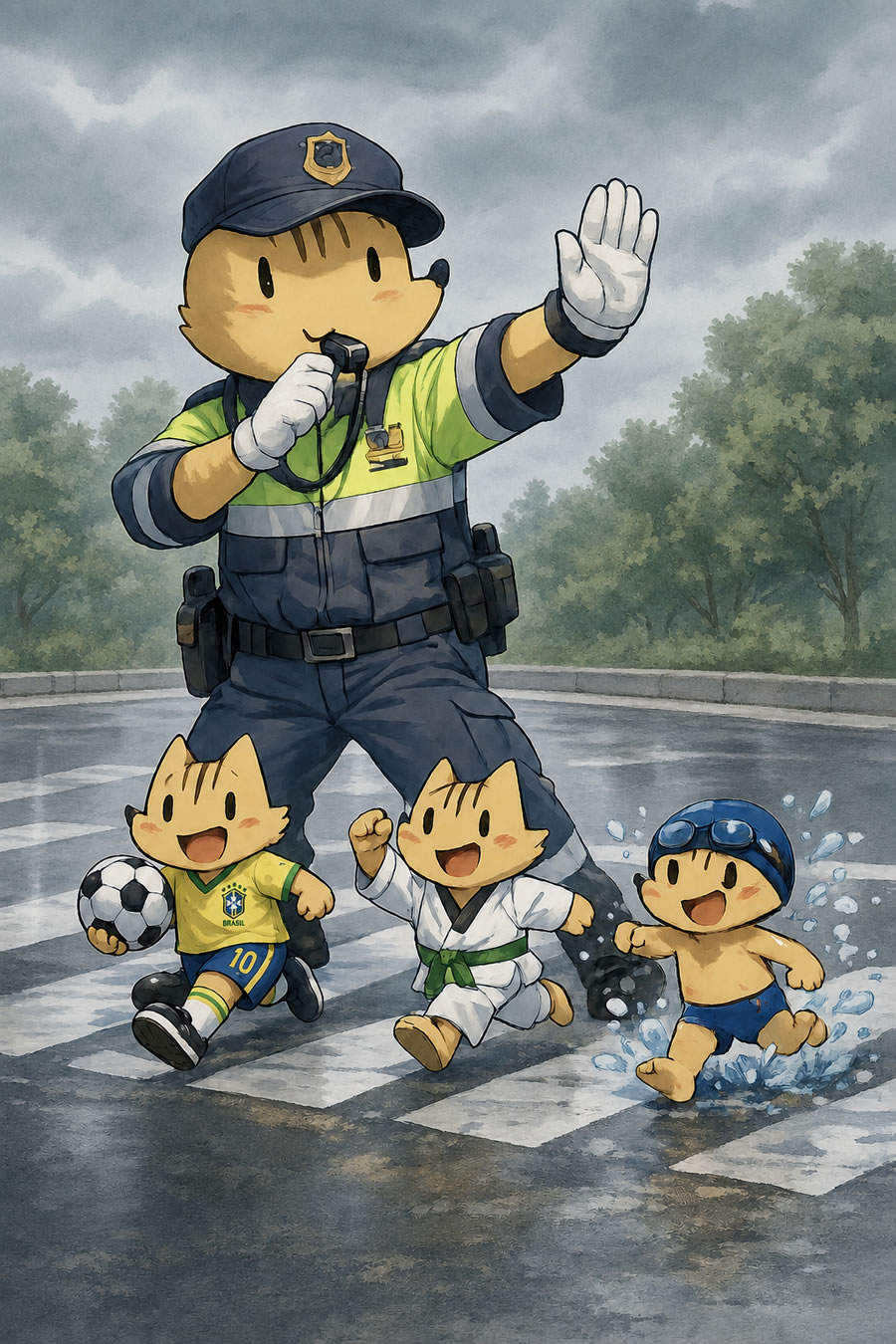 Personagens reimaginados com IA | Cobi, o Agente de Trânsito
