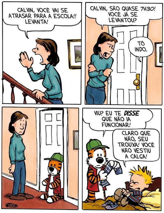 Almoxarifado de Tirinhas | Levanta! (Bill Watterson)