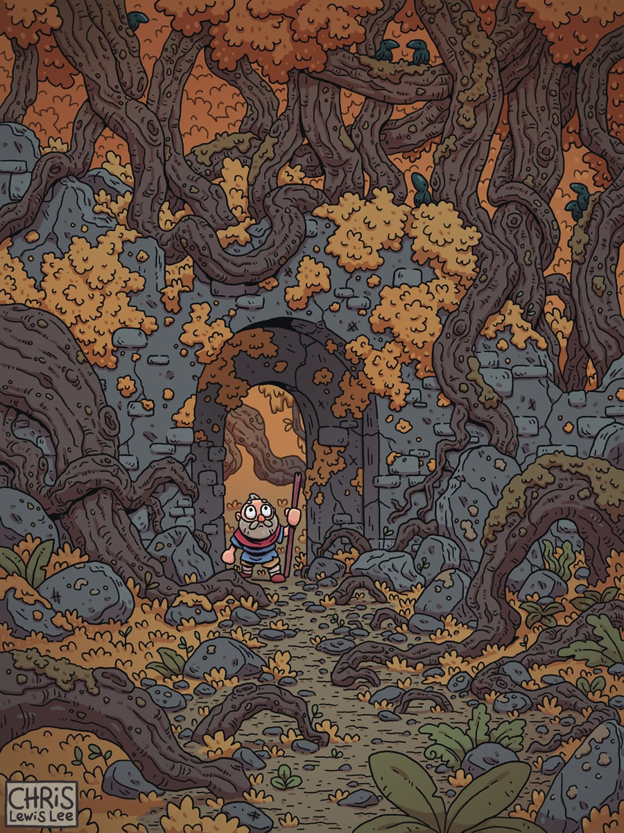 Velhinho na floresta – Postando uma imagem só porque curti!