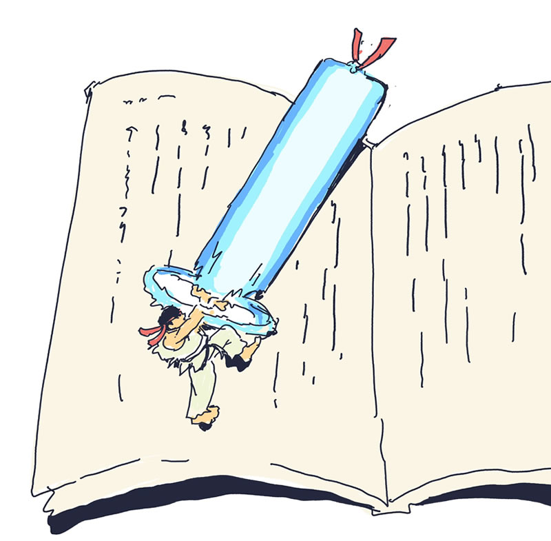 Marcador de Livro Hadouken – Postando uma imagem…