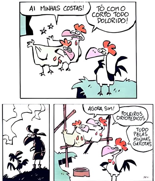Almoxarifado de Tirinhas | Galinhas (Fernando Gonsales)