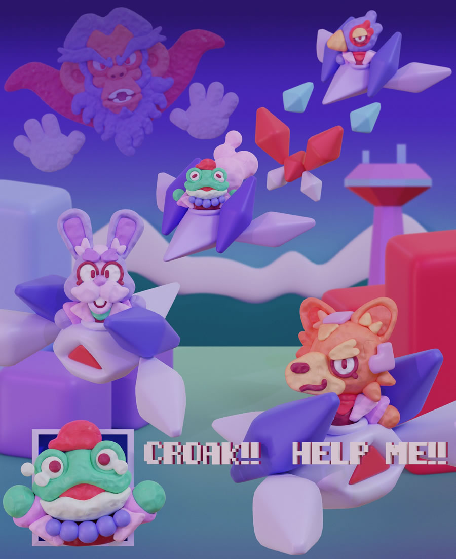 Star Fox, estilo massinha – Postando uma imagem…