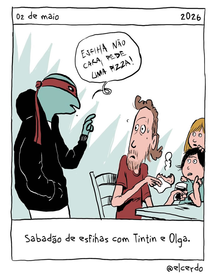 Almoxarifado de Tirinhas | Esfiha x Pizza (Tiago Souza Lacerda)