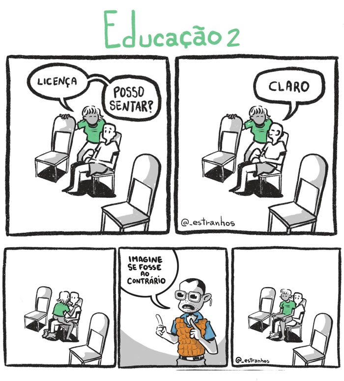 Almoxarifado de Tirinhas | Educação (Estranhos)