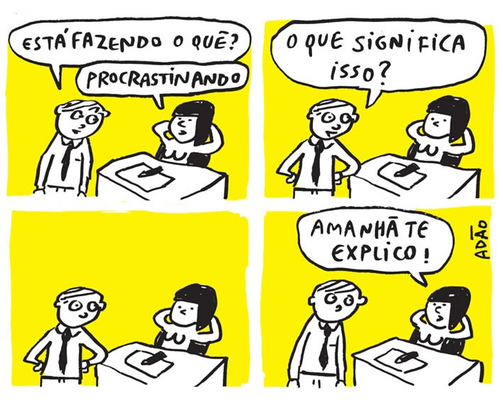 Almoxarifado de Tirinhas | Procrastinando (Adão Iturrusgarai)