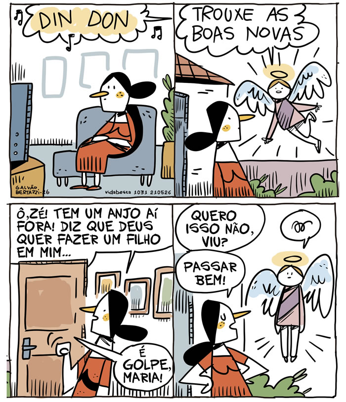 Almoxarifado de Tirinhas | Anjo (Galvão Bertazzi)