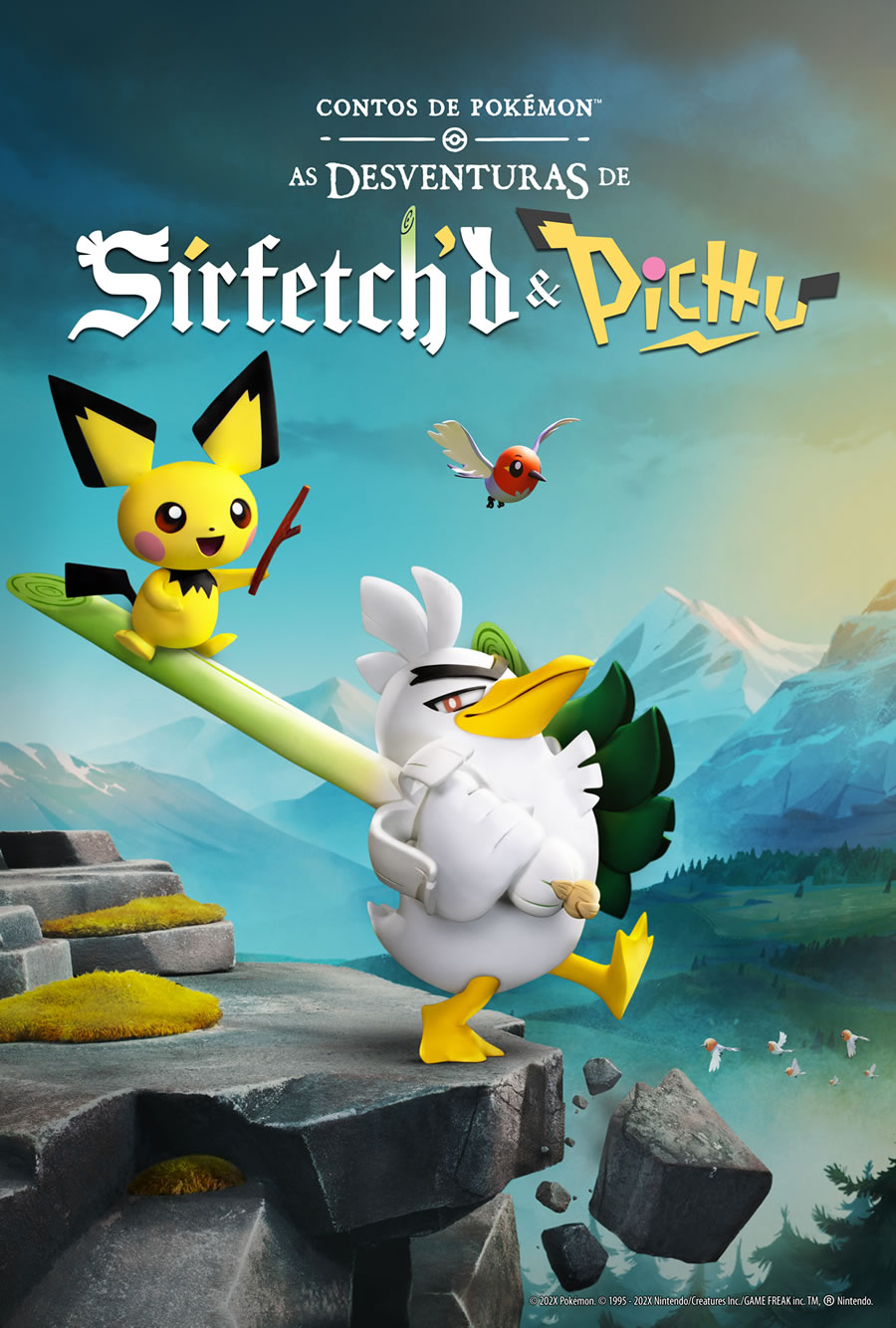 Stop-motion As Desventuras de Sirfetch’d e Pichu estreia em 2027