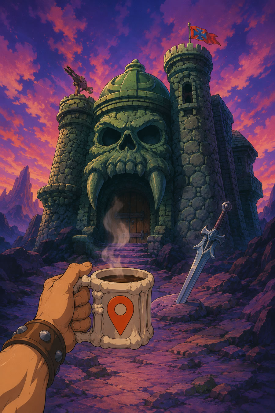 Café com IA | Castelo de Grayskull (He-Man)