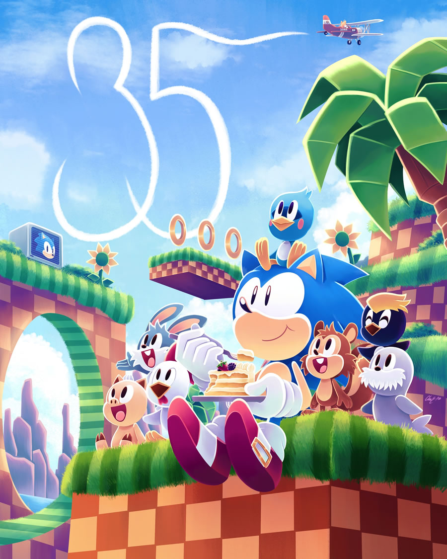 Sonic 35 Anos – Postando uma imagem só porque curti!
