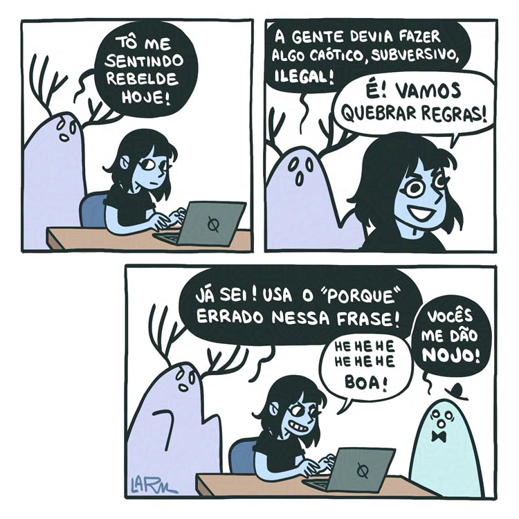 Almoxarifado de Tirinhas | Rebeldia (Lark)