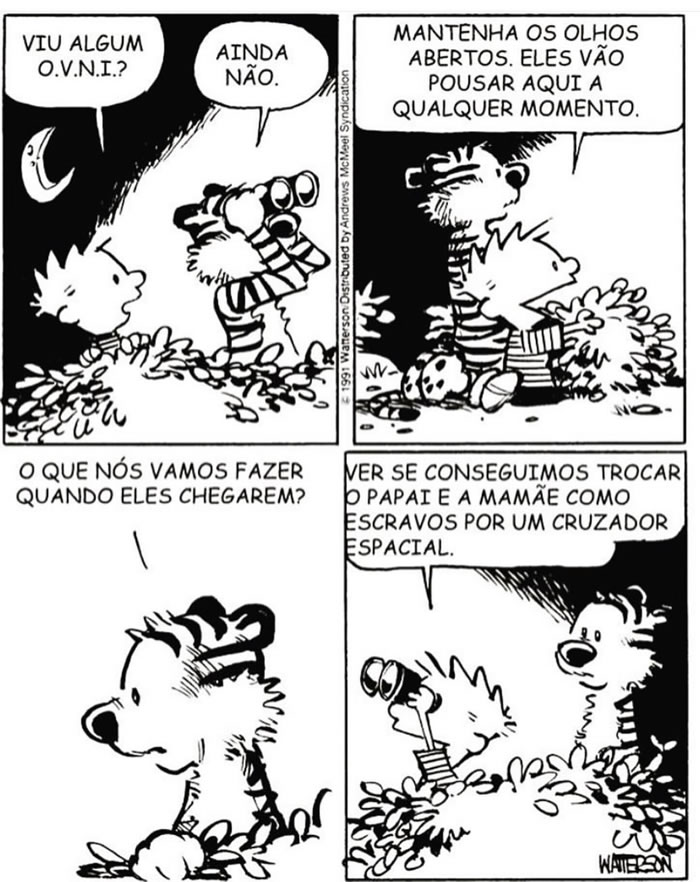 Almoxarifado de Tirinhas | O.V.N.I. (Bill Watterson)
