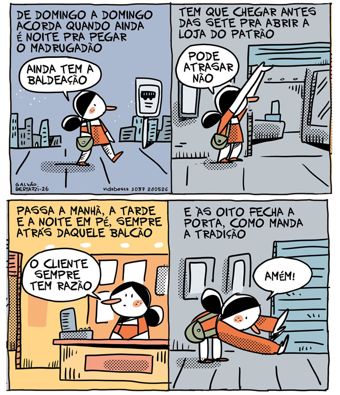 Almoxarifado de Tirinhas | Rotina CLT (Galvão Bertazzi)