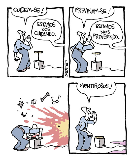 Almoxarifado de Tirinhas | Cuidem-se (Laerte)