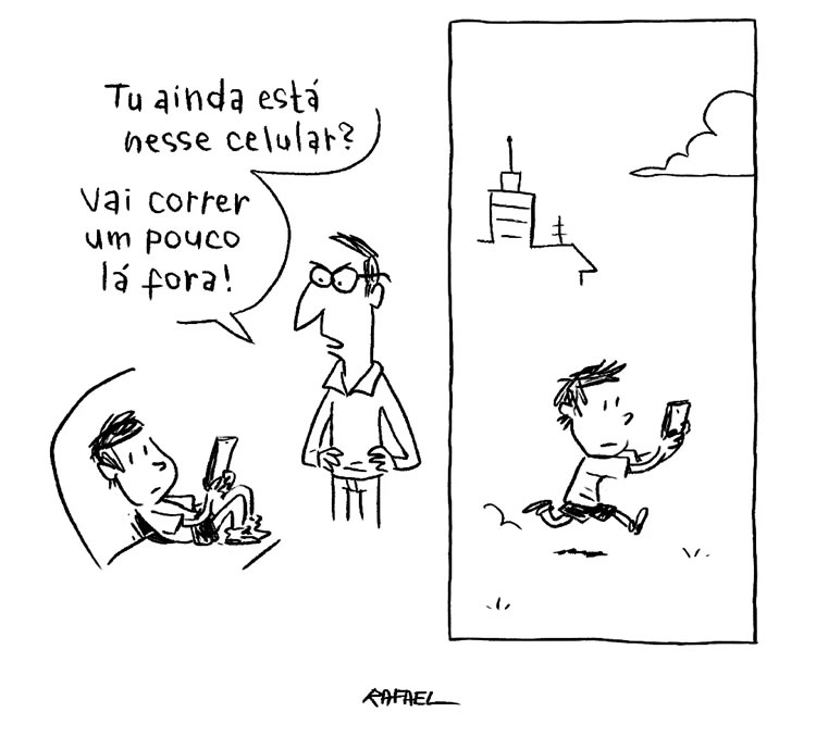 Almoxarifado de Tirinhas | Celular (Rafael Correa)