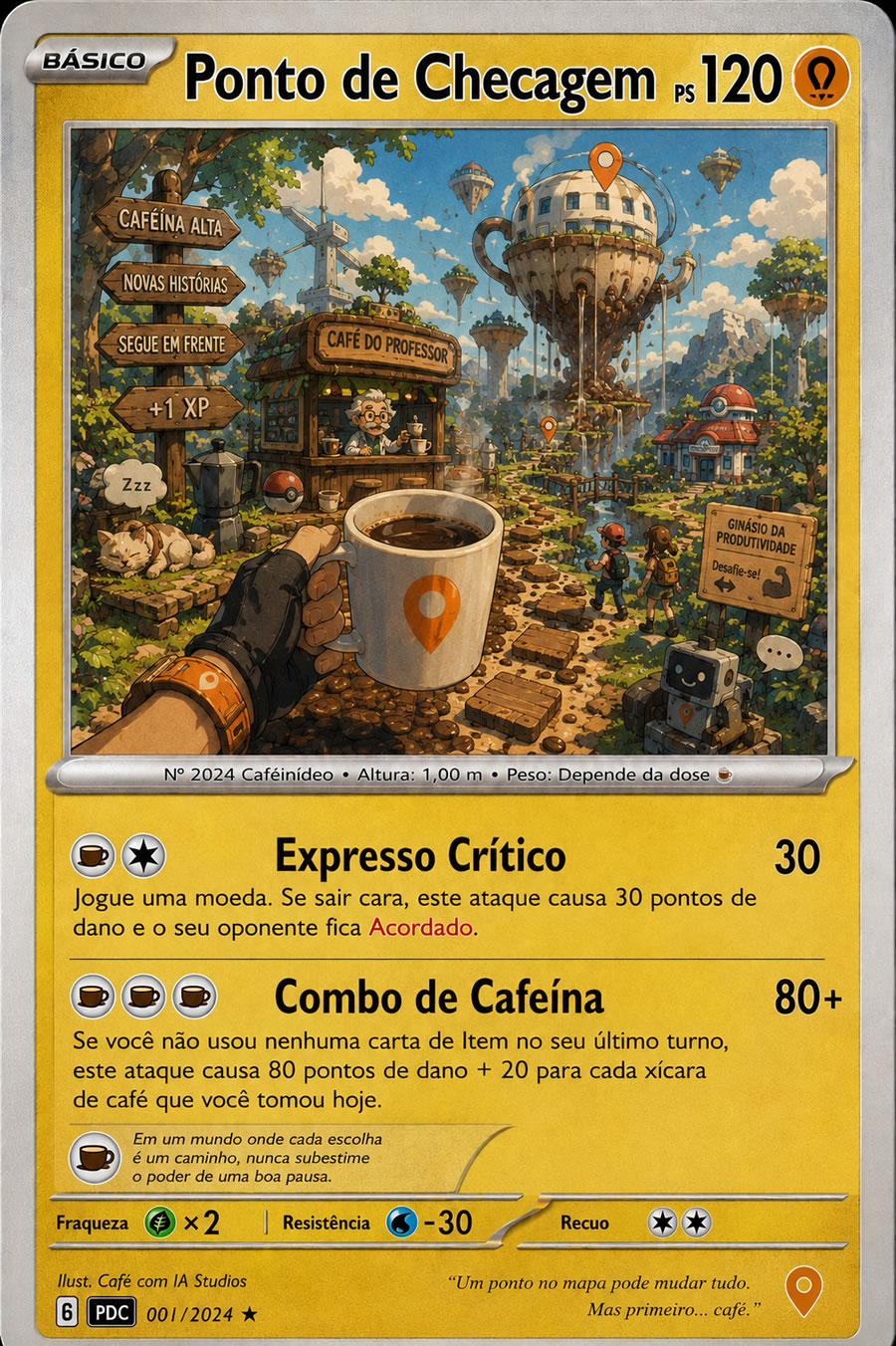 Café com IA | Carta de Batalha TCG