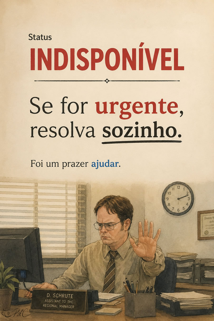 Pensamento ilustrado com IA | Status: Indisponível