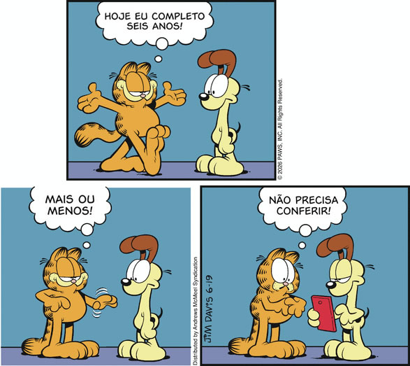 Almoxarifado de Tirinhas | Aniversário (Jim Davis)