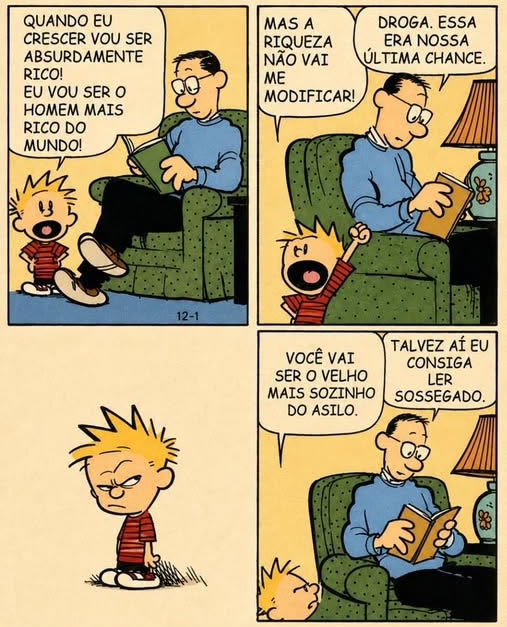 Almoxarifado de Tirinhas | Rico (Bill Watterson)