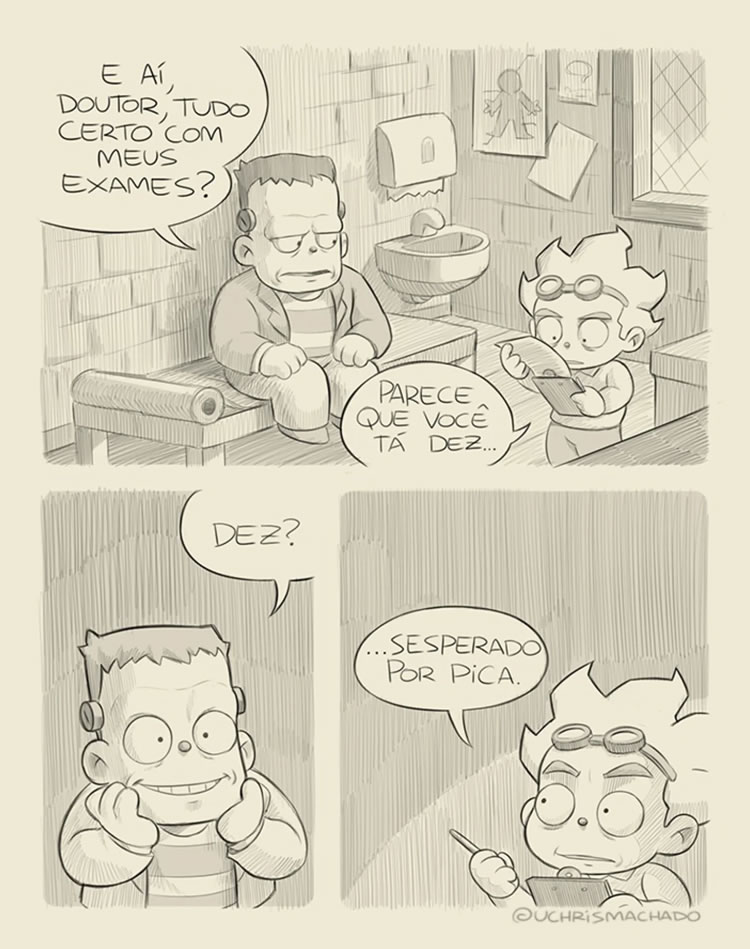 Almoxarifado de Tirinhas | Exames (Chris Machado)