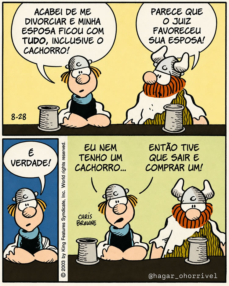 Almoxarifado de Tirinhas | Divórcio (Dik Browne)
