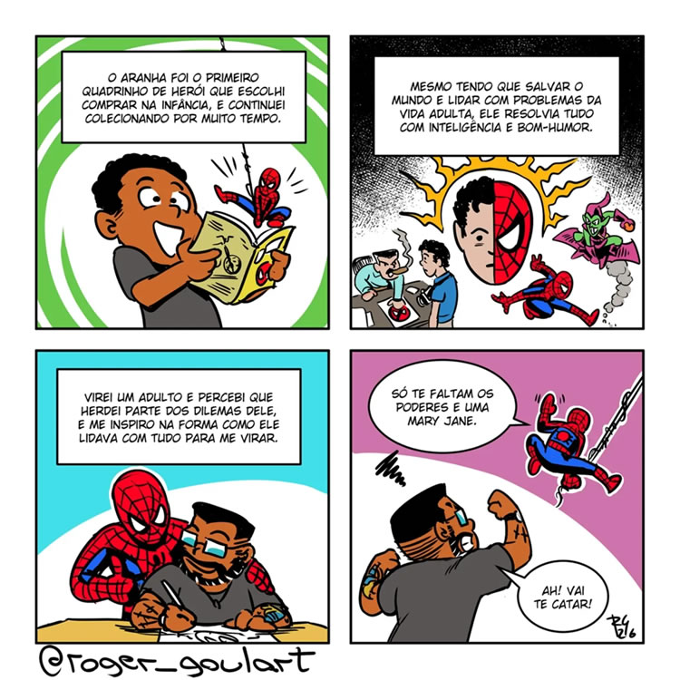 Almoxarifado de Tirinhas | Homem-Aranha (Róger Goulart)