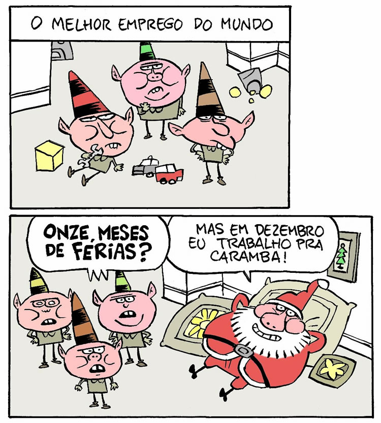 Almoxarifado de Tirinhas | Férias (Fernando Gonsales)