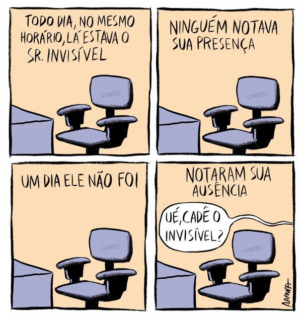 Almoxarifado de Tirinhas | Sr. Invisível (Eduardo Arruda)