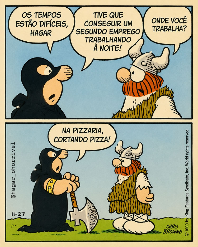 Almoxarifado de Tirinhas | Tempos Difíceis (Dik Browne)