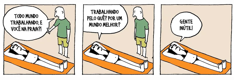 Almoxarifado de Tirinhas | Trabalhando (André Dahmer)