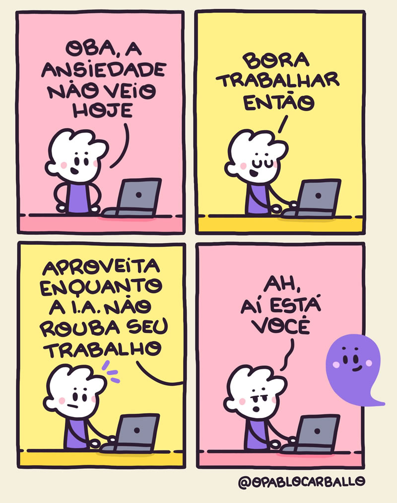 Almoxarifado de Tirinhas | Ansiedade (Pablo Carballo)