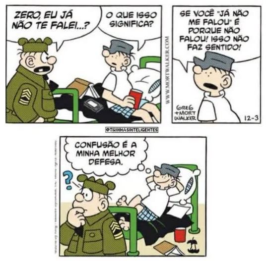 Almoxarifado de Tirinhas | Falei (Mort Walker)
