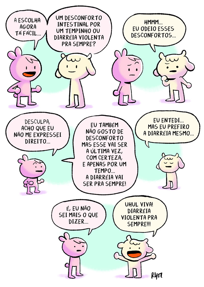 Almoxarifado de Tirinhas | Desconforto (Ricardo Tokumoto)