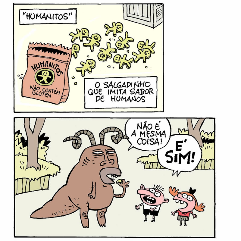 Almoxarifado de Tirinhas | Salgadinhos (Fernando Gonsales)