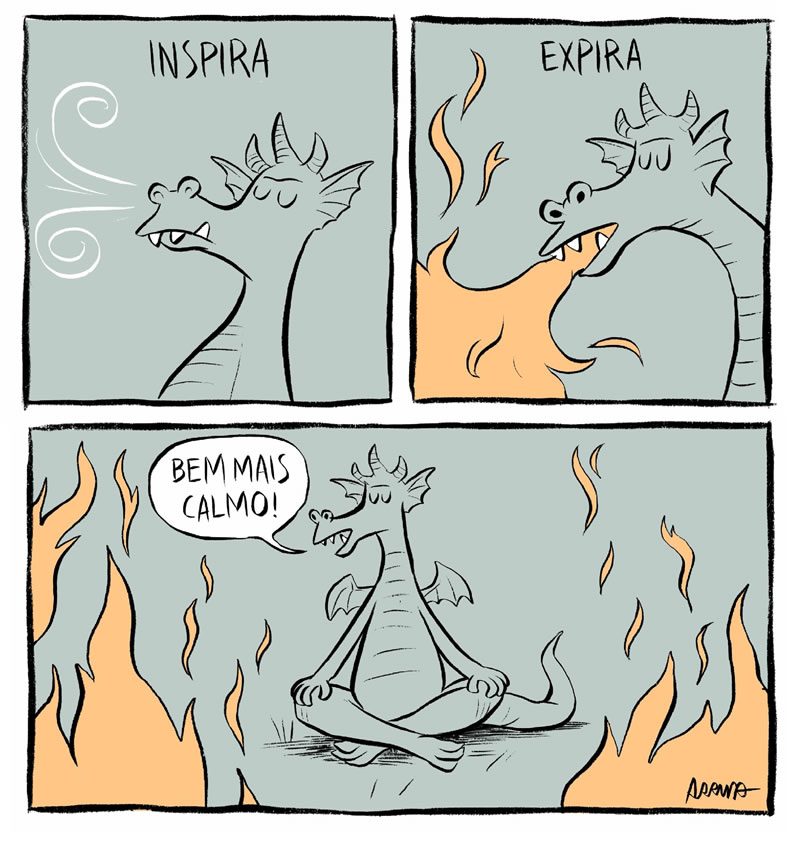 Almoxarifado de Tirinhas | Inspira e Expira (Eduardo Arruda)